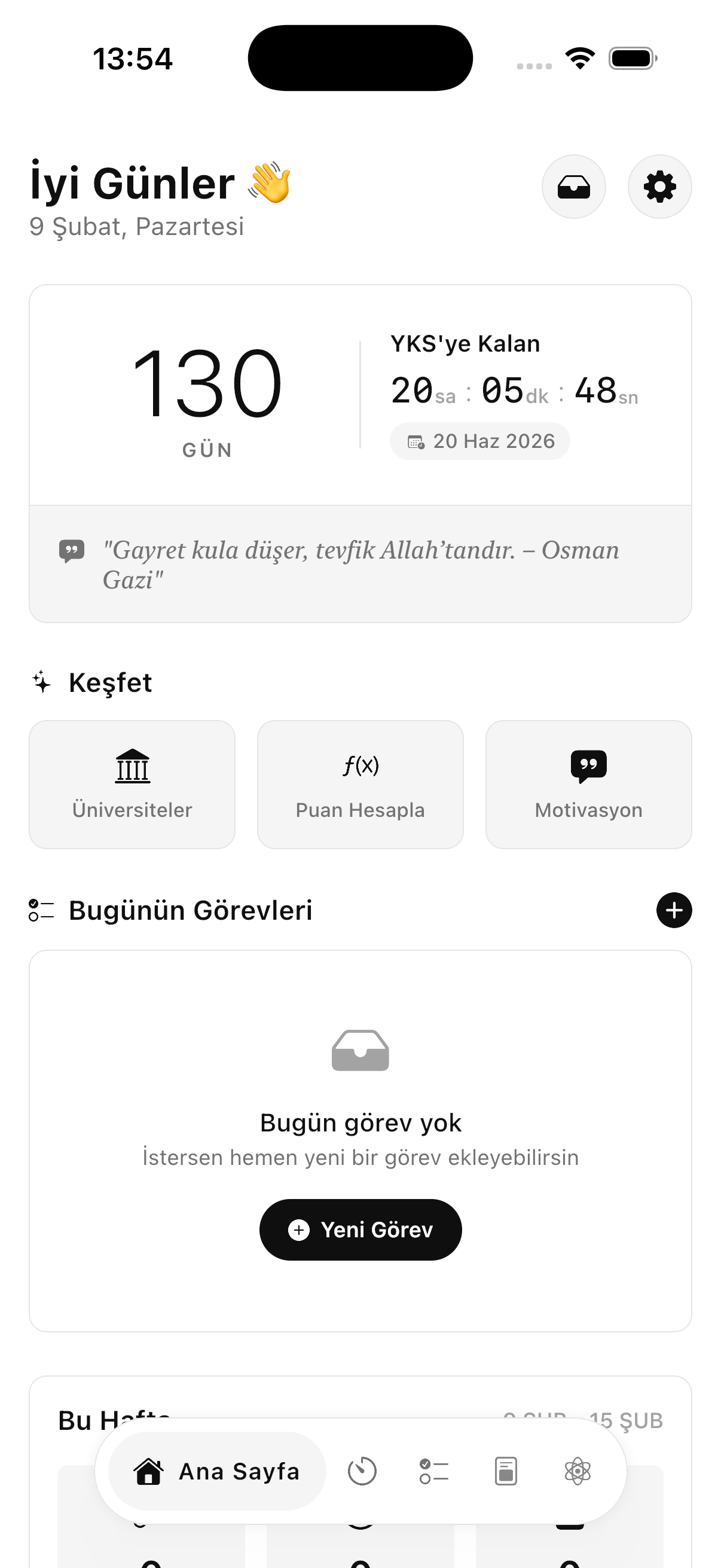 YKS App Screenshot
